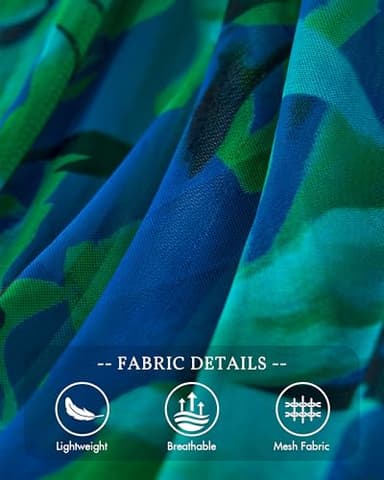 BTFBM Women Summer Floral Maxi Dresses Elegant Spaghetti Strap Dress Printed Party Dress Beach Long Dresses(Floral Green,Large) - Image 5