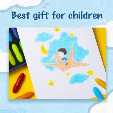 YPLUS Peanut Crayons for Kids, 12 Colors Washable Toddler Crayon, Non-Toxic Baby Crayon for ages 2-4, 1-3, 4-8, Coloring Art Supplies - Image 8