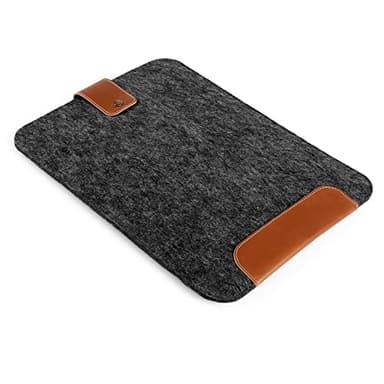 MegaGear 13" Genuine Leather & Fleece Slim MacBook Bag – Stylish & Protective Sleeve for MacBook Pro, MacBook Air, and Laptops - Image 7