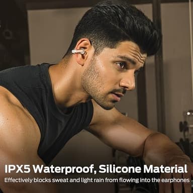 Monster Open AC601 Wireless Earbuds, Crystal Clear Call, USB-C Charging, Bluetooth 5.4 Open Earphones with ENC, IPX5 Waterproof Wireless Clip-on Earbud, 32H Playtime Earbuds (White) - Image 6