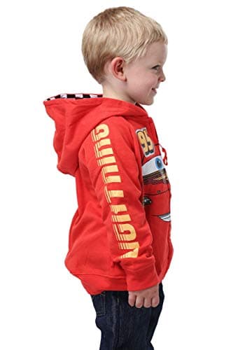 Disney Little Boys' Toddler Cars '95 Hoodie, Red, 4T - Image 3