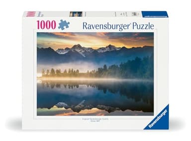 Ravensburger - Lake Matheson, New Zealand - 1000 Piece Jigsaw Puzzle - Stunning, Peaceful Lake at Sunrise - Majestic Misty Mountains - Ideal Gift - Frameable Art - Screen-Free Fun - Puzzles for Adults - Image 2