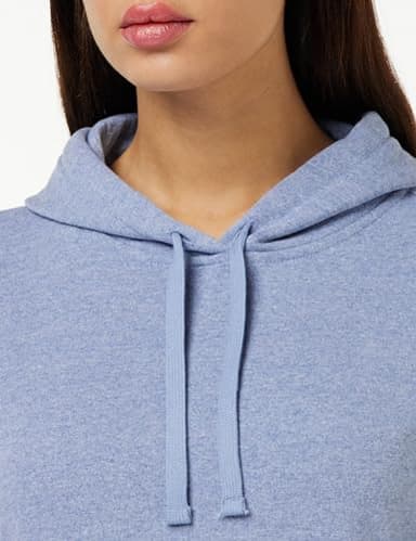 Amazon Essentials Women's Regular-Fit Fleece Pullover Hoodie (Available in Plus Size), Indigo Blue Heather, Large - Image 2