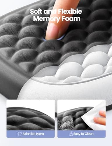 【Upgraded Larger and Thicker】Vaydeer Elbow Rest Pad 1pc, Desk Wrist Rest Memory Foam Armrest, Ergonomic Mouse Cushion Support, Wrist Pain Relief for Computer Laptop Working Typing Gaming Office Gadget - Image 4