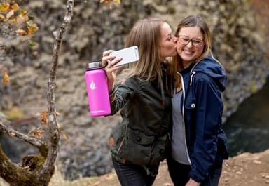 HYDRO CELL Stainless Steel Insulated Water Bottle with Straw - For Cold & Hot Drinks - Metal Vacuum Flask with Screw Cap and Modern Leakproof Sport Thermos for Adults (Fuchsia 32oz) - Image 6