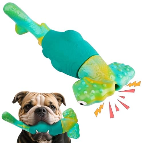 BIKIISEN Dog Toys for Aggressive Chewers, Interactive Dog Chew Toys for Large Dogs, Squeaky Chew Toys to Keep Them Busy, Tough Toys for Medium/Large Breed (Green) - Image 1
