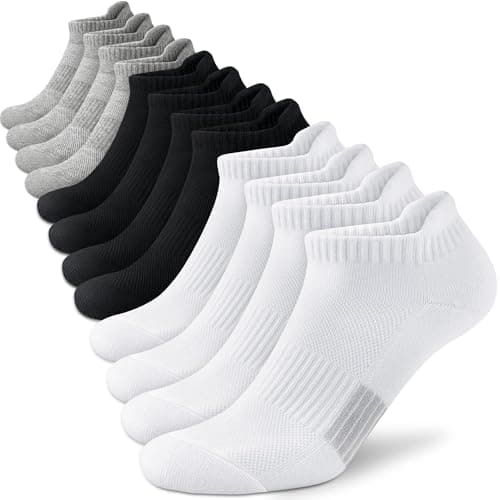Amutost Ankle Socks Womens Athletic Running Comfort No Show Low Cut Cushioned 6 Pairs - Image 1