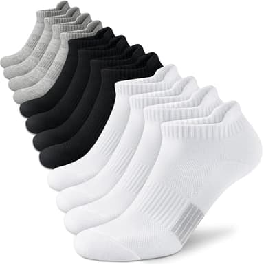 Amutost Ankle Socks Womens Athletic Running Comfort No Show Low Cut Cushioned 6 Pairs - Image 1