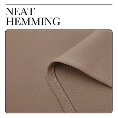NICETOWN Window Treatment Thermal Insulated Solid Grommet Blackout Curtains/Drapes for Bedroom (1 Pair, 42 by 84 Inch, Cappuccino) - Image 7