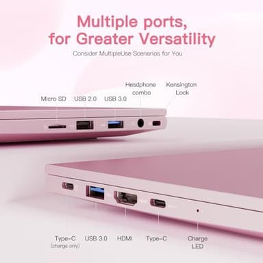 15.6-FHD-Laptop Student-Laptop, 16GB RAM 256GB SSD, Intel Pentium Quad-Core N100 Processor (Up to 3.4GHz) Backlit Key board Fingerprint WiFi 6 BT5.2 Business-Laptop, 2 Years Warranty Windows 11 Laptop - Image 6