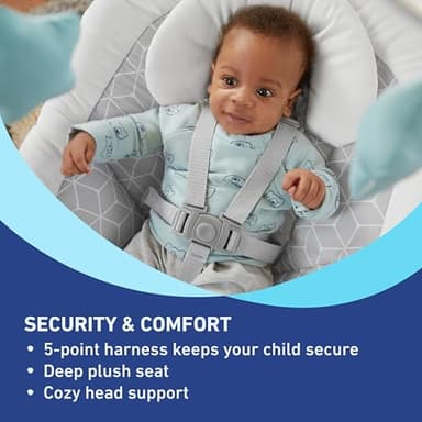 Graco Simple Sway Baby Swing, Side‑to‑Side Sway, Infant Swing with 6 Speeds, Vibration, Abbington - Image 4