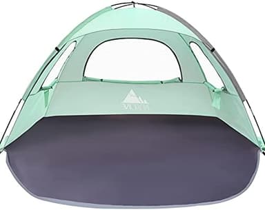 NXONE Beach Tent Sun Shelter with UPF 50+ UV Protection, Lightweight Easy Setup Portable Beach Canopy for Family, Windproof & Waterproof, Large Space for Beach, Camping & Outdoor, 3/4/6 Person - Image 3