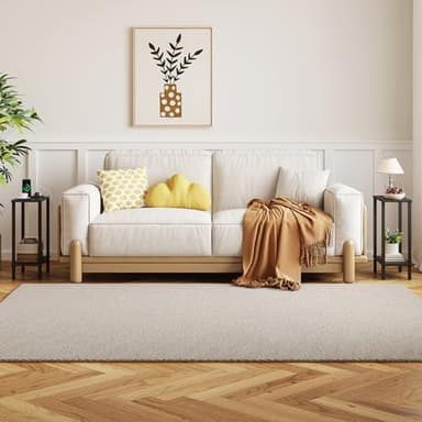 TUTOTAK Small Side Table, Narrow End Table, Set of 2, Skinny Sofa Table, Slim Nightstand, Couch Table, Living Room, Bed Room, Black TB01BK0622 - Image 6