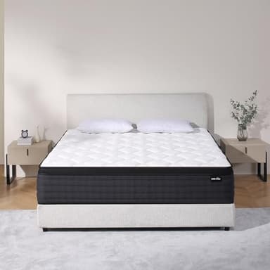 DEHIJU Twin Size Mattress, 10 Inches Hybrid Memory Foam Twin Mattress in a Box, Pressure Relief, Medium Firm, CertiPUR-US - Image 1