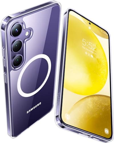 TORRAS Magnetic Guardian Designed for Samsung Galaxy S24 Case 6.2" Compatible with MagSafe, Never Yellowing, Military Grade Drop Tested Hard Back Slim Protective Clear Case for Samsung S24 Case, Clear - Image 1
