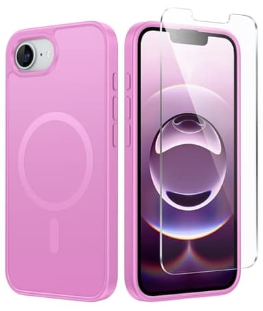 FNTCASE for iPhone 16e Phone Case: for iPhone 16E Case 2025 Magnetic Matte Textured Silicone Shockproof Military Grade Drop Protection Cell Phone Cover | Slim Rugged Anti-Slip Protective Bumper - Image 1