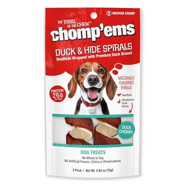 Chomp’ems Premium Beefhide Chews for Dogs, 2 Chews - Image 1
