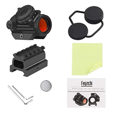 Feyachi RDS-23 2MOA Red Dot Sight Compact Red Dot Scope with 0.83” Riser Mount Absolute Co-Witness with Iron Sight - Image 5