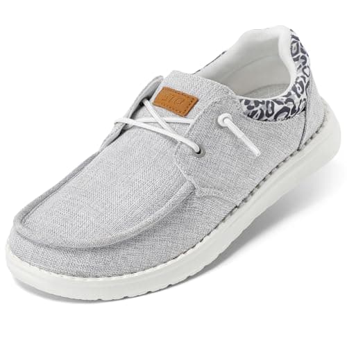 STQ Slip on Casual Shoes for Women Plantar Fasciitis Relief Lightweight Orthopedic Comfy Sneakers Light Grey US 7 - Image 1