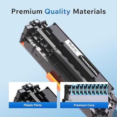 304A Toner Cartridge Replacement for HP 304A for Canon 118 CP2025DN CM2320N CM2320NF CM2320FXI MFP MF8580CDW MF8350CDN MF8380CDW MF726CDW LBP7660CDN LBP7200CDN Printer (Black, Cyan, Magenta, Yellow) - Image 5