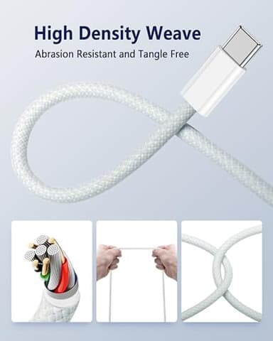 DERLULU USB-C to Magnetic 3 Fast Charge Cable (2 m/6.6 ft), USB C Cable Compatible with MacBook Air (15/13-inch M3 2024, 15-inch M2 2023, 13-inch M2 2022), MacBook Pro (16/14-inch 2023/2021), Silver - Image 6
