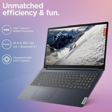 Lenovo 15.6" IdeaPad 1 Laptop | 20GB RAM | Dual Storage: 256GB SSD + 128GB eMMC | Wi-Fi 6 | USB-C | 1-Year Microsoft Office 365 | Intel Dual-Core | HD Display | Windows 11 | w/WOWPC Recovery USB - Image 2
