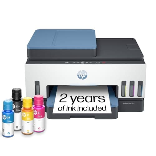 HP Smart Tank 7602 Wireless All-in-One Ink Tank Printer, Scanner, Copier with 2 years of ink included, Best-for-home office, Refillable, AI-enabled (28B98A) - Image 1
