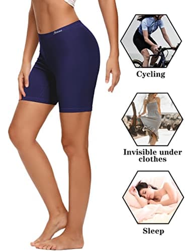Molasus Womens Boxer briefs Cotton Boy Shorts Underwear Anti Chafing Bike Short Long Leg Under Shorts Multicolor 4 Pack X-Large - Image 4