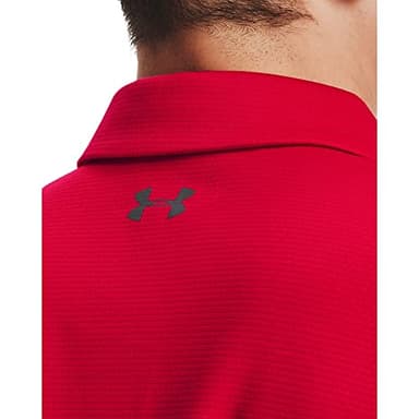 Under Armour Men's Tech Golf Polo , Red (600)/Graphite, X-Large - Image 3