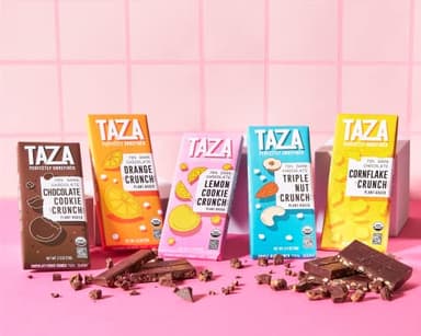 Taza Chocolate Organic Smooth & Crunchy Bars 70% Stone Ground, Cornflake Crunch 2.5 Ounces (10 Count), Vegan - Image 5