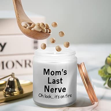 Gifts for Mom from Daughter, Son - Funny Mom Birthday Gifts - Mother's Day Gift for Mommy Mama - Mom's Last Nerve Scented Candle - Image 4