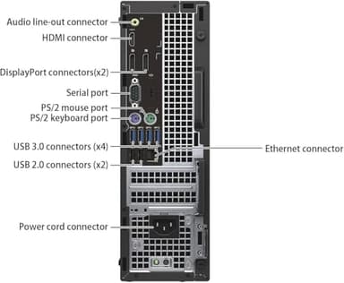 Dell OptiPlex 7050 SFF Desktop Computer PC with 24" FHD Monitor, Intel Core i5-6500, 16 GB RAM, 512 GB SSD, Keyboard & Mouse, Windows 11 Pro (Renewed) - Image 6
