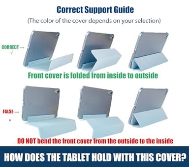 ProCase Smart Case for iPad Air 11-inch M3 M2 2025 2024/10.9 Air 5th 4th Generation 2022 2020, Protective Cover for Air 5 4 -Navy - Image 9