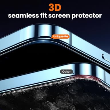 UniqueMe for iPhone 12 / iPhone 12 Pro Privacy Screen Protector - [Military Grade Shatterproof & 9H+ Hardness] Screen Protector 12 Pro Tempered Glass Full Coverage Protection, Easy to install, 2 Packs - Image 6
