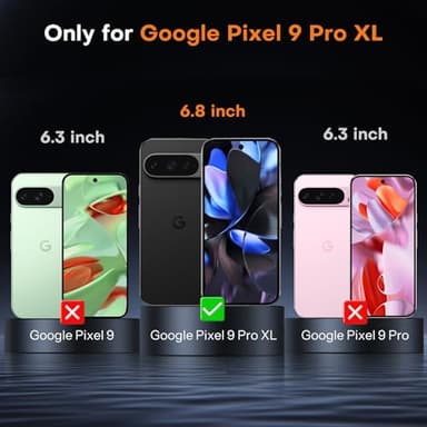 OMOTON 3+2 Pack for Google Pixel 9 Pro XL Screen Protector 6.8 Inch, 3 Tempered Glass Film & 2 Camera Lens Protector, Bubble-free, HD Clear, Not for 9 Pro/ 9 - Image 2