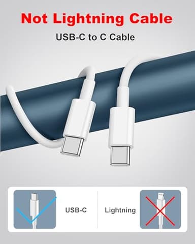 AirPods Pro 3 Charger, 20W Fast USB C Charger Block Power Adapter with 10FT Long USB-C Cable for AirPods Pro 3 (2025) 2 Gen, 4/Max 2 Wireless Earbuds, iPhone 17 Air 16 15 Pro Max, iPad Charging Cord - Image 6