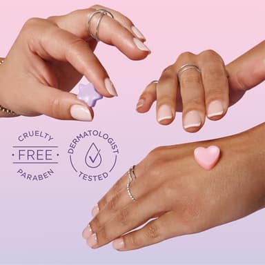 Jergens Cherry Almond Lotion Bursts, Squishy Heart-Shaped Moisturizer Bursts, Lotion Gifts for Teens, 38 Ct - Image 3