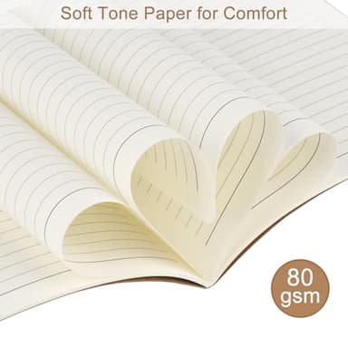 ZCZN 50 Pack A5 Kraft Notebooks Bulk, 8.15x5.5 Inches Lined Paper Journaling Notebooks, Notebooks for Work, Composition Notebooks for School, Journal Notebooks for Office, 60 Pages - Image 6