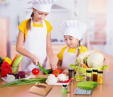 Kids Knives Set for Real Cooking - Toddler Knife Set with Cutting Board, Kids Safe Knife, Peeler, Plastic Potato Slicers, Fruit Cutters and Fork Picks for Kitchen - Image 5