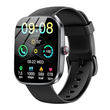 Smart Watch(Answer/Make Call), 1.91" Smartwatch for Men Women, NEW Fitness Watch with 110+ Sport Modes, Fitness Activity Tracke with Pedometer/Sleep Monitor/Heart Rate/IP68 Waterproof, for Android iOS - Image 1