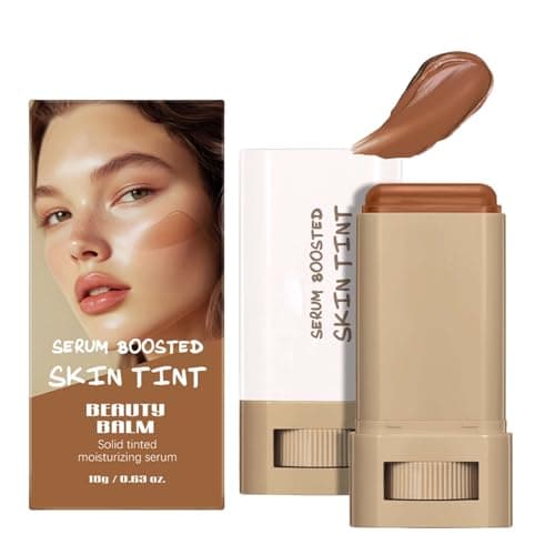 Beauty Balm Serum Boosted Skin Tint, Solid Tinted Moisturizing Serum Foundation Stick, Buildable Medium-to-Full Coverage Contour Stick for Face Makeup (#03, 18g) - Image 1