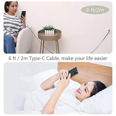 6ft USB-C to USB-A Fast Charger Cable for iPad Pro, Galaxy, MacBook Air, Nintendo Switch, Pixel, LG, Sony, OnePlus - Image 6