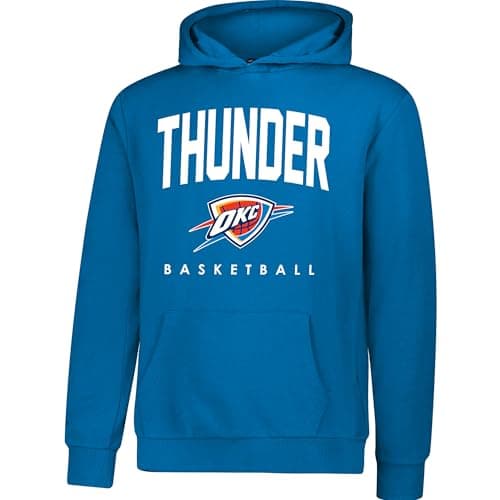 Ultra Game Boys NBA Super Soft Teamster Hoodie Sweatshirt,Oklahoma City Thunder,Team Color,18-20 - Image 1