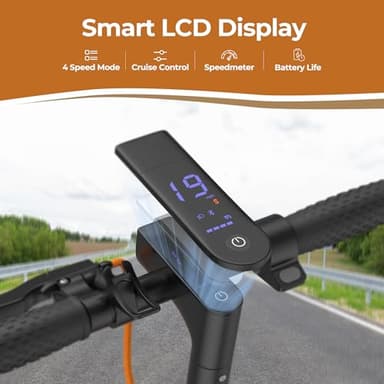 Electric Scooter for Adults, 8.5" Solid Tire, 350W Motor, 280Wh Capacity Battery, 19 Miles Long Range, Max 19 Mph Folding E-Scooter with Dual Brakes & Smart APP - Image 5