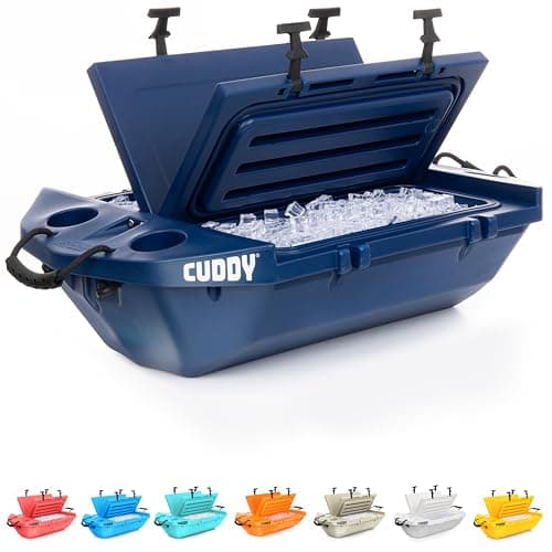 Cuddy Floating Cooler and Dry Storage Vessel – 40QT – Amphibious Hard Shell Design - Multiple Color Options - Image 1