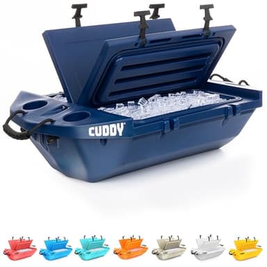 Cuddy Floating Cooler and Dry Storage Vessel – 40QT – Amphibious Hard Shell Design - Multiple Color Options - Image 1
