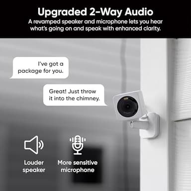 Wyze Cam OG Indoor/Outdoor 1080p Wi-Fi Smart Home Security Camera with Color Night Vision, Built-in Spotlight, Motion Detection, 2-Way Audio, Compatible with Alexa & Google, White, Free Expert Setup - Image 6