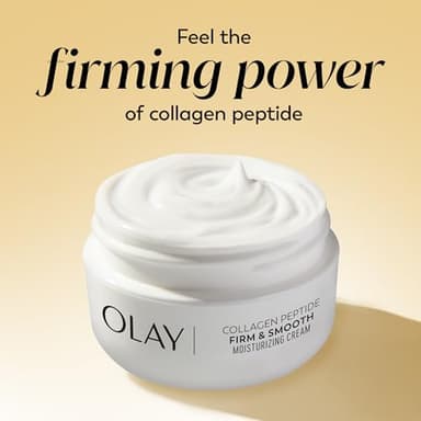 Olay Collagen Peptide Face Moisturizer, Firm & Smooth Cream -Fragrance-Free - Hydrating, Firming, Anti-Aging, Anti-Wrinkle, Firming, Smoothing - Recyclable Sustainable Eco Jar, Non-Greasy, 2 Oz - Image 10