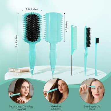 Curl Defining Brush, Curly Hair Brush Products for Effortlessly Detangling Shaping and Styling Women's Men's Curls on All Wet or Dry Hair Types, Reduces Frizz - Image 7