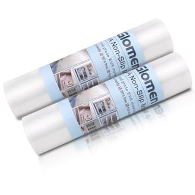 Drawer Liners for Kitchen, Shelf Liners, Washable Oil-Proof Cabinet Liner for Refrigerator, Cabinet, Drawer, Storage, Shelves, Non-Slip Shelf Liner (17.5 Inches x 20 FT x 2 Rolls)… Clear - Image 3